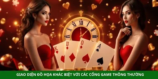 Giao diện đồ họa khác biệt với các cổng game thông thường