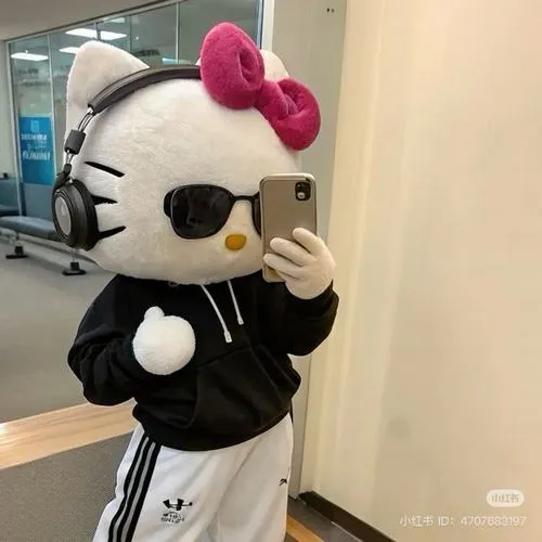 Avatar Hello Kitty vô tri cho người thích sự im lặng trên ảnh đại diện