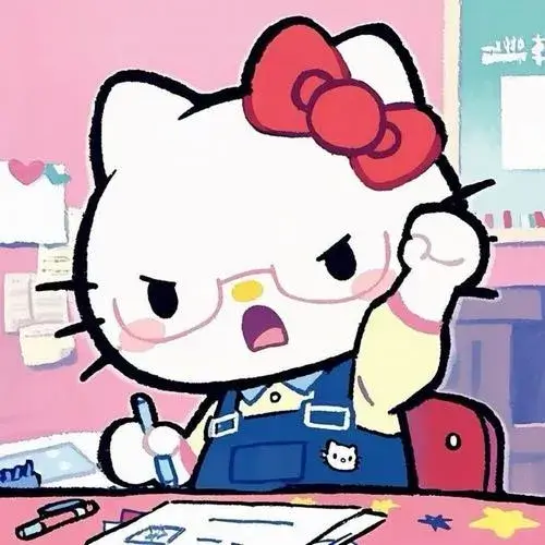 Avatar dễ thương Kitty minimal vibe công nghệ lạnh nhân tạo