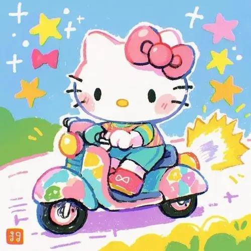 Ảnh đại diện Hello Kitty vibe trừu tượng xa lạ