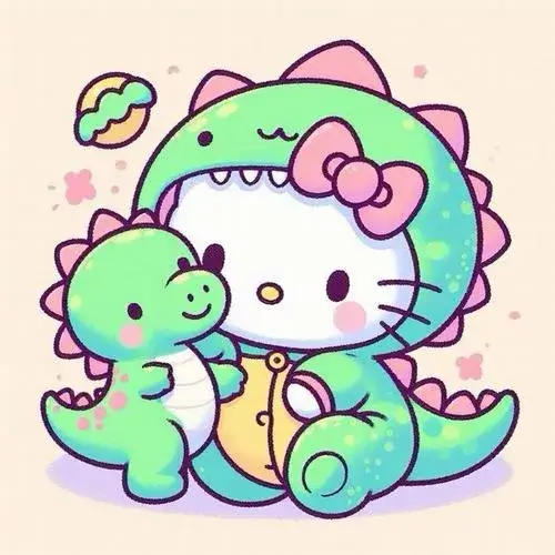 Ảnh trang cá nhân Hello Kitty bầu không khí đêm xa cách