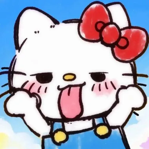 Ảnh đại diện Hello Kitty không gian lạnh phẳng