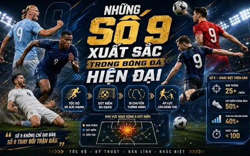 Số 9 hiện đại cần ghi bàn tốt và đóng góp vào lối chơi tập thể