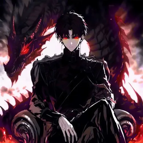 Ảnh đại diện anime boy lạnh lùng kiểu cool với ánh mắt sắc và tông màu trầm