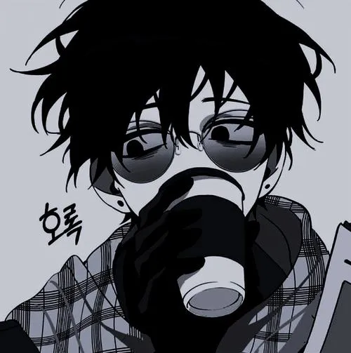 Ảnh đại diện cá nhân anime boy vibe trầm cùng màu chủ đạo tối