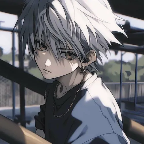 Phong cách anime boy lạnh lùng kiểu cool nhấn vai áo mạnh mẽ