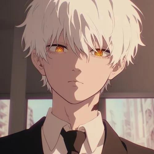 Nhân vật anime boy ngầu nhẹ với trang phục tối màu