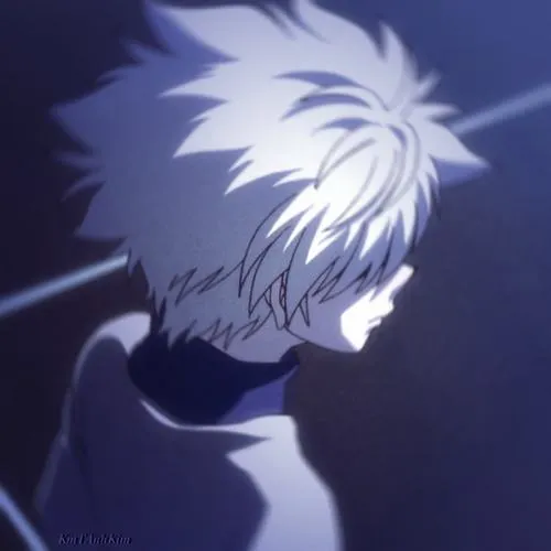 Ảnh profile Tiktok anime trắng đen viền sáng mờ