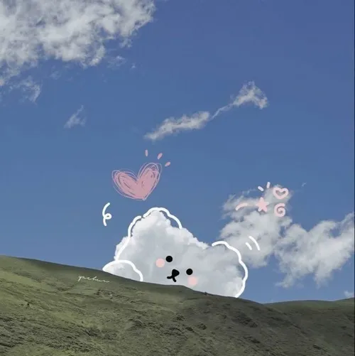 Ảnh đại diện cá nhân bầu trời mây bồng gam xanh dịu mắt