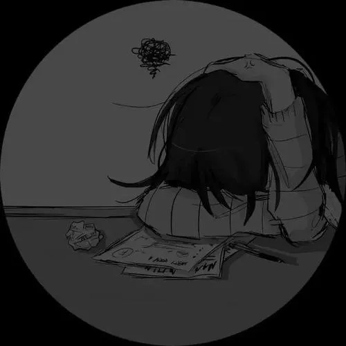 Avatar tâm trạng đặt gương mặt liên kết tâm trạng trong góc phòng tối.