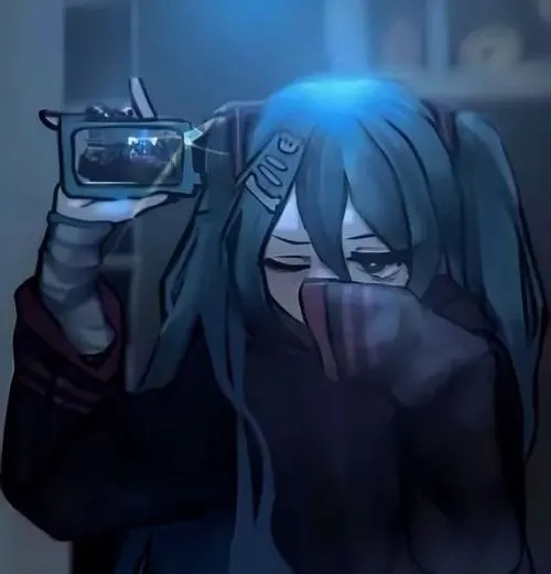 Avatar cô đơn thể hiện thu mình trong không gian trống.