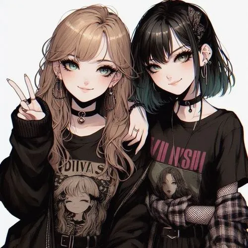 Avatar đôi phong cách tối giản bố cục cân đối tạo cá tính chung