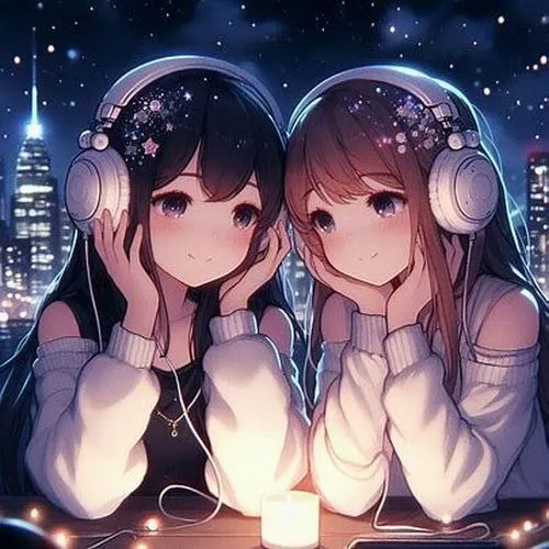 Avatar cho cặp bạn thân nữ đơn giản mà gắn kết cực sâu