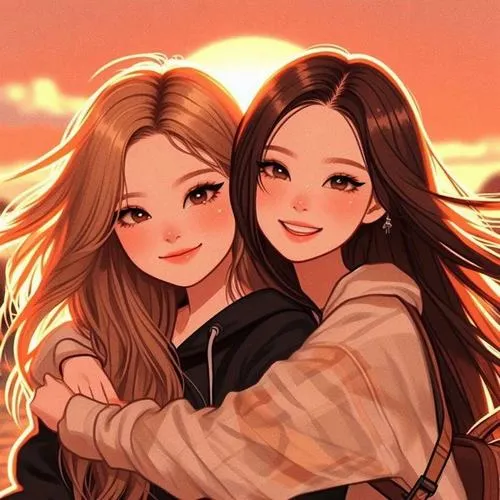 Ảnh đại diện cặp bạn thân cùng vibe chung cảm xúc