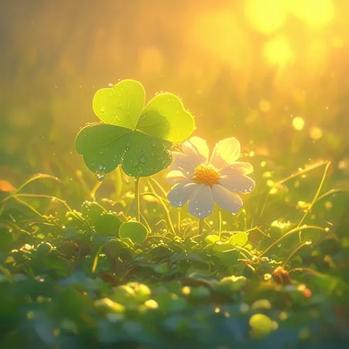 Biểu tượng Celtic hòa cỏ bốn lá truyền niềm tin