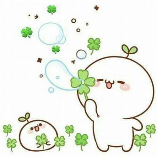 Họa tiết phụ tinh tế quanh cỏ bốn lá