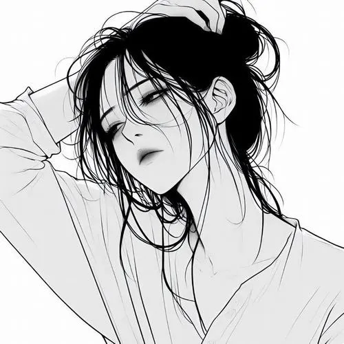 Fine art portrait trắng đen tối giản gợi nỗi buồn sâu