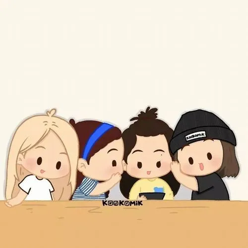 Hình profile cute cho nhóm sáng tạo nhấn nghệ thuật và đồng điệu.