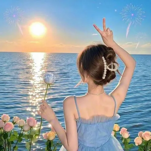 Ảnh avatar Facebook nữ giấu mặt với ánh sáng ngược tinh tế