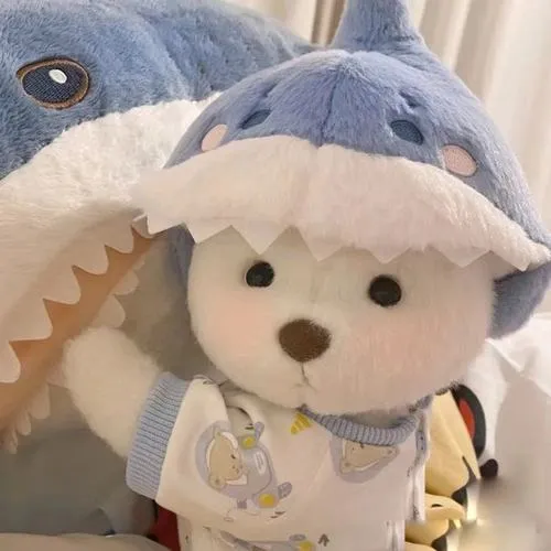 Hình đại diện gấu bông gấu bông màu pastel hậu kỳ mềm