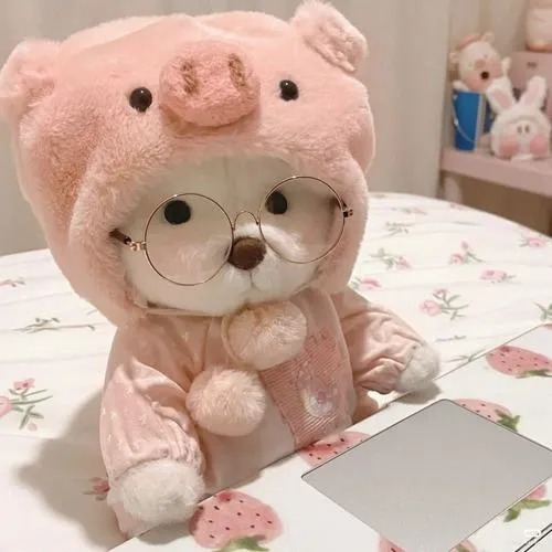 Gấu hoạt hình thân thiện với đường nét bo tròn