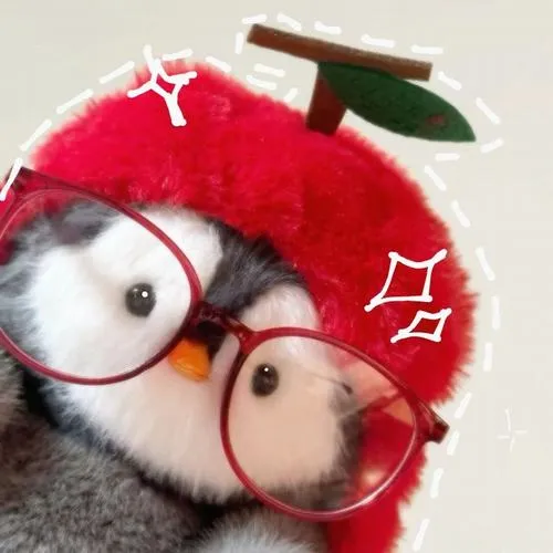 Hình đại diện ngầu gấu bông tối giản bố cục trung tâm