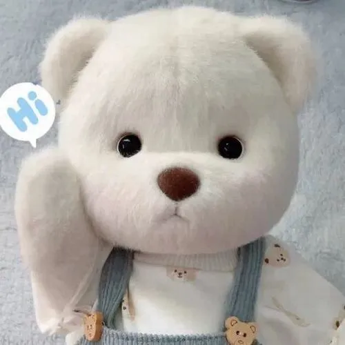 Avatar hoạt hình gấu bông tạo hình tròn mắt tròn