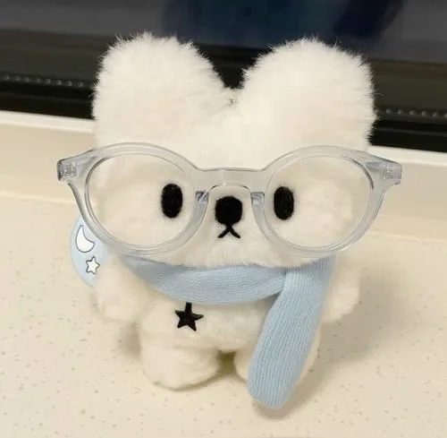 Ảnh hiển thị gấu bông phụ kiện mũ len biểu cảm ngơ ngác