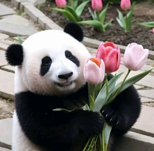 Hình profile gấu trúc áo thun phong cách dễ thương