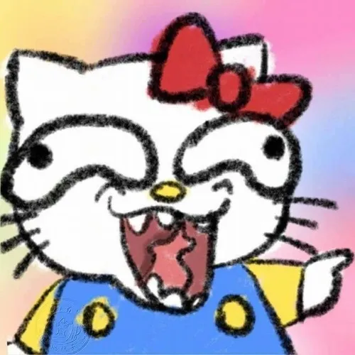 Ảnh cá nhân Kitty pastel độ tương phản thấp dịu