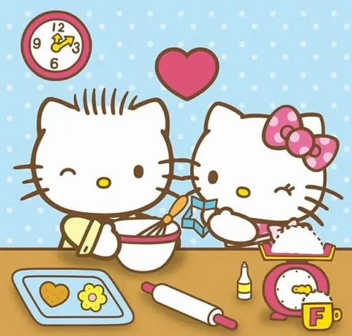 Hình profile Hello Kitty tông màu nhạt mang cảm giác xa cách