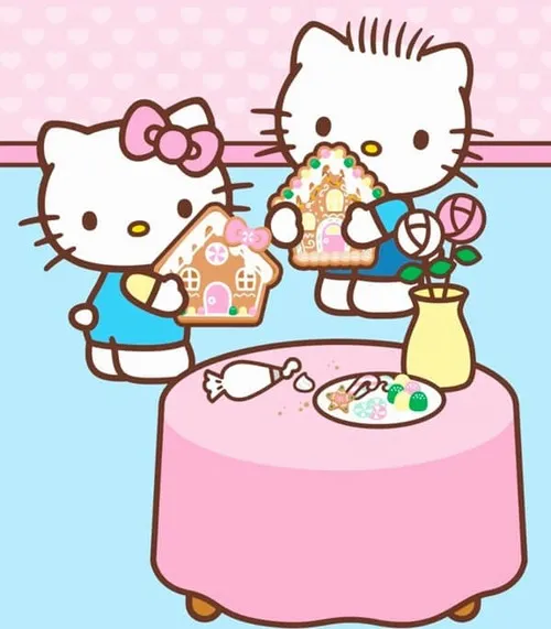 Ảnh profile Kitty pastel bố cục gọn chill