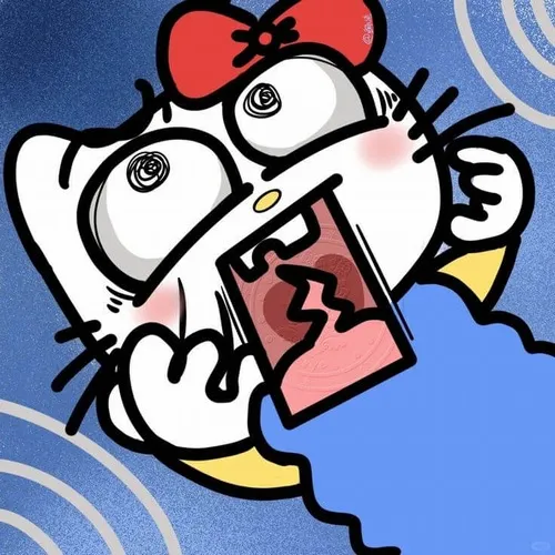 Ảnh hiển thị Kitty pastel nền trơn giúp nhân vật nổi bật