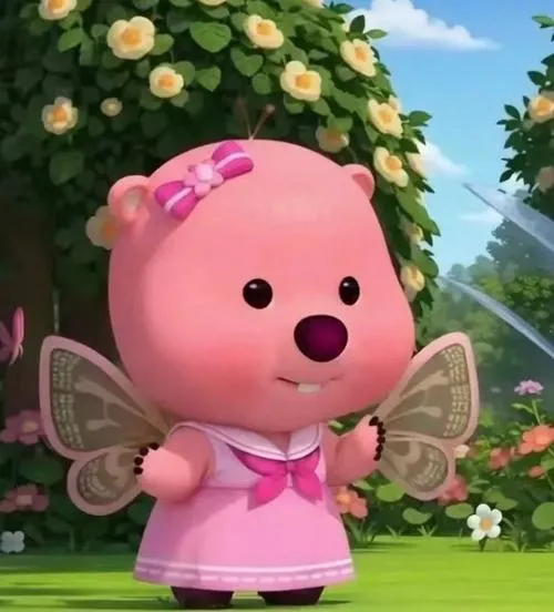 Ảnh cá nhân Loopy thể hiện tính cách nhút nhát dịu dàng.