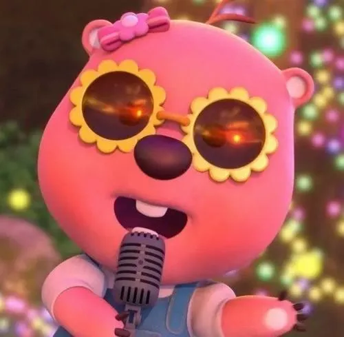 Hình đại diện ngầu Loopy khoe màu lông hồng mềm.