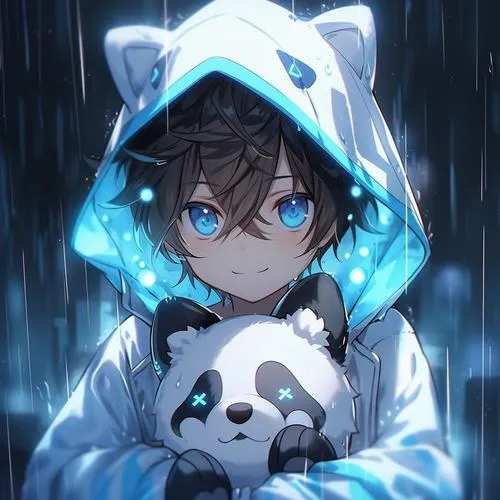 Ảnh profile xanh dương nam ánh sáng studio mềm