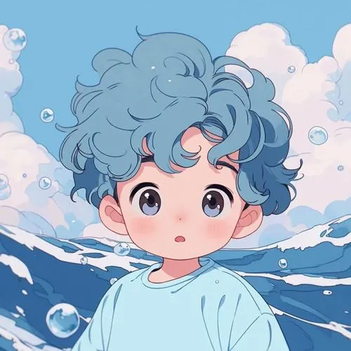 Avatar xanh dương nam phù hợp nhiều nền tảng