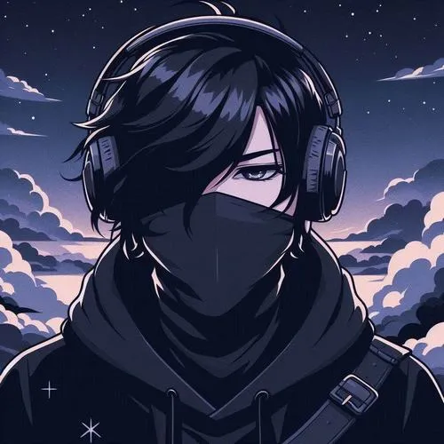 Hình profile phong cách đời thường áo khoác tối gọn gàng.