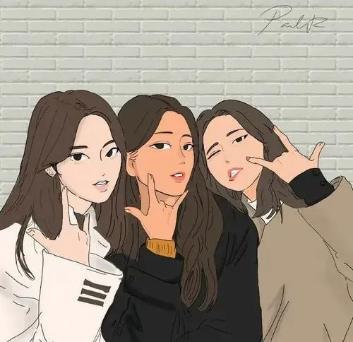 Avatar lầy ba người đứng gần nhau nhìn là thấy thân.