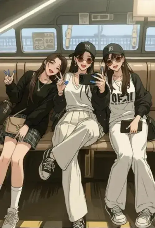 Avatar lầy ba người tông sáng nhìn dễ mến.