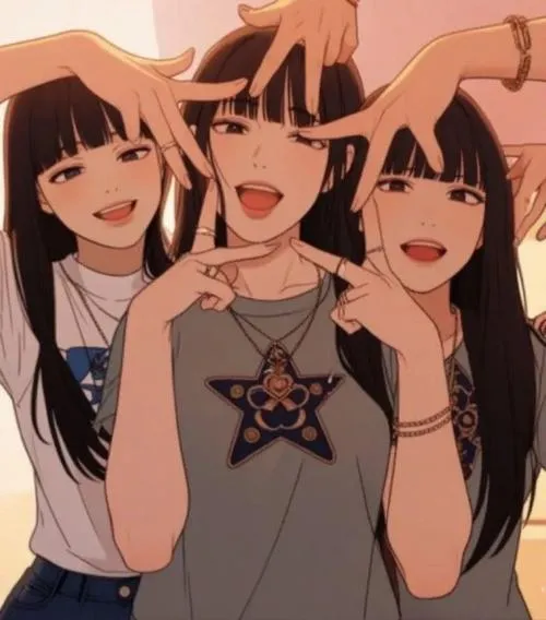 Hình đại diện chung ba người ánh mắt trống rỗng rất lầy.