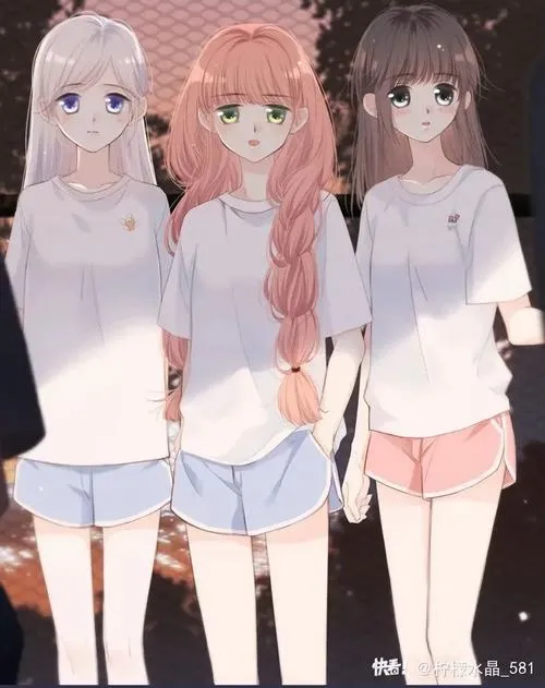 Hình đại diện bạn thân ba người biểu cảm ngơ ngác rất vô tri.