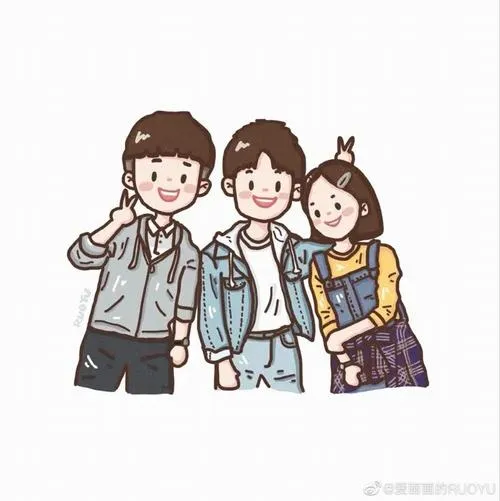 Ảnh đại diện chung ba người trang phục casual vibe hài hước.