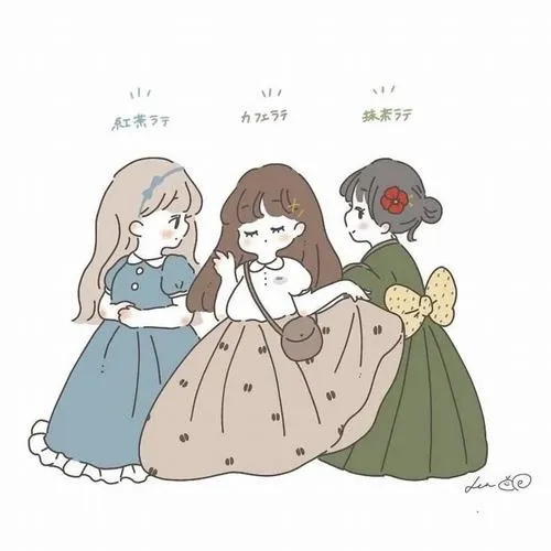 Hình đại diện bạn thân ba người đứng hàng ngang độ tương phản thấp.