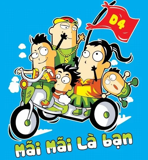 Hình đại diện ảnh đại diện nhóm bạn mang cảm xúc lém lỉnh.