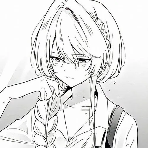 Ảnh avatar ngầu nữ trắng đen bố cục cận mặt