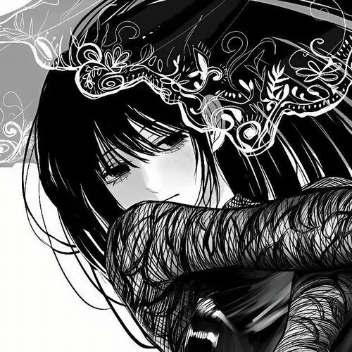 Chân dung nữ đơn sắc tông đen trắng cảm xúc trầm