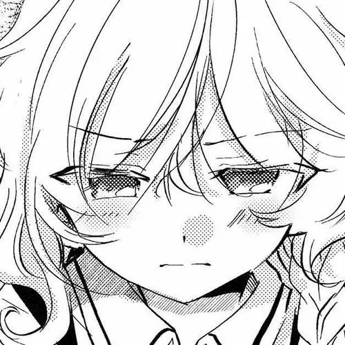 Hình avatar cute nữ trắng đen đường nét mềm nhẹ nhàng