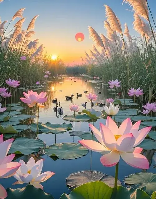 Ảnh sen truyền thống giữ hậu kỳ màu tự nhiên mộc mạc.