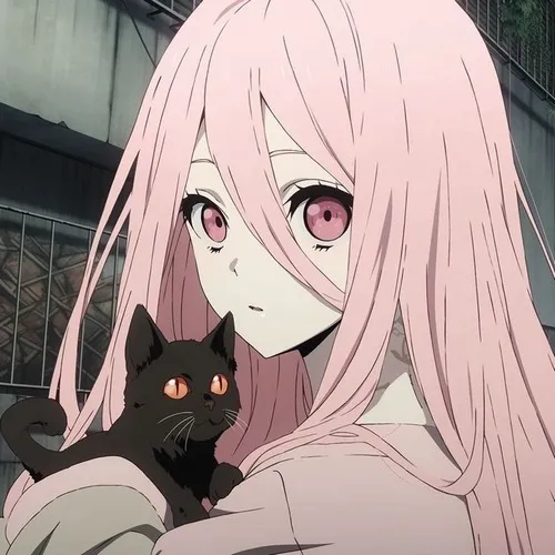 Avatar anime cyberpunk với tông màu neon và cảm xúc nổi loạn